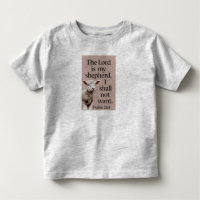 Camiseta Infantil Cordeiro Cristão Salmo 23:1