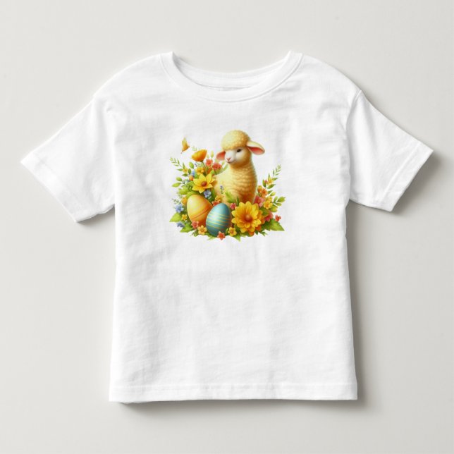 Camiseta Infantil Cordeiro de Páscoa (Frente)