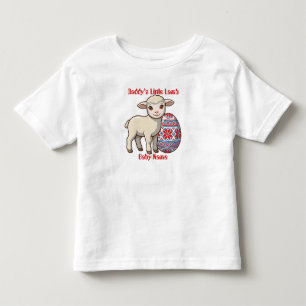 Camiseta Infantil Cordeiro de Páscoa Brilhante em 