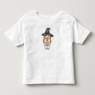 Camiseta Infantil Corgi Witch