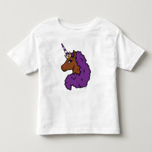 Camiseta Infantil Córnio Afro Roxo