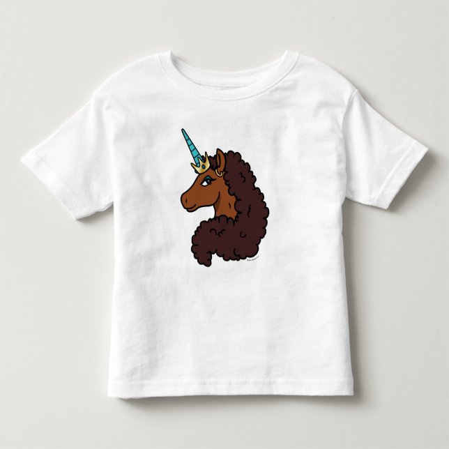 Camiseta Infantil Córnio Afro | Único (Frente)