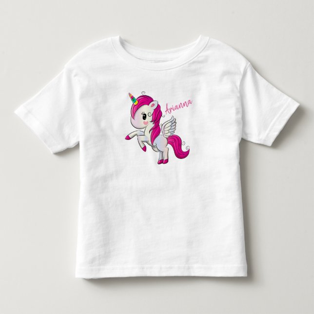 Camiseta Infantil Corno de Unicórnio (Frente)