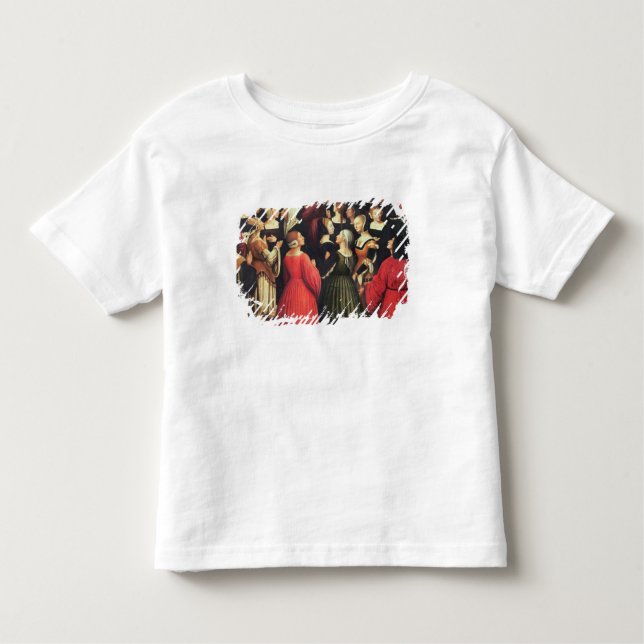 Camiseta Infantil Coroação do Virgin, 1513 (óleo no painel) (det (Frente)