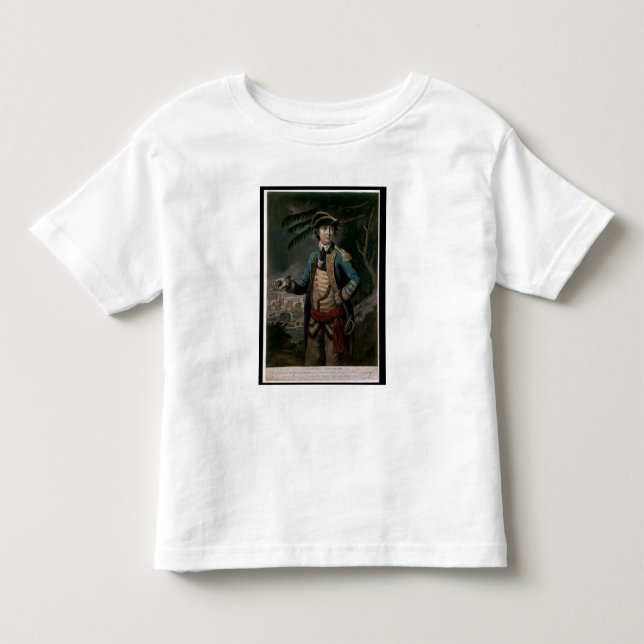 Camiseta Infantil Coronel Benedict Arnold, bar. Londres, 1776 (Frente)