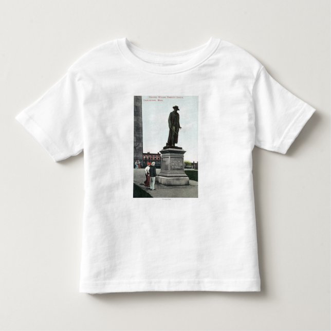 Camiseta Infantil Coronel William Prescott Estátua Cena (Frente)