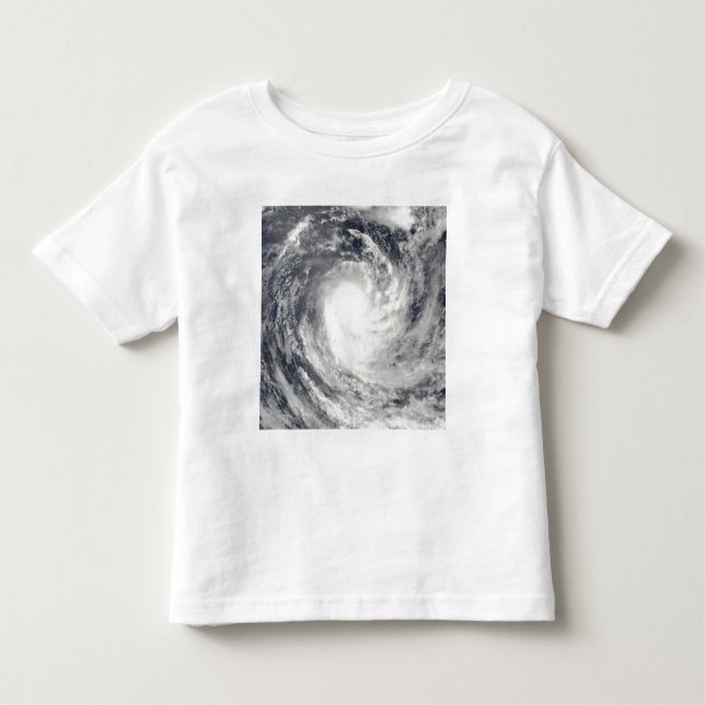 Camiseta Infantil Corrente de Ciclone sobre o Oceano Pacífico Sul (Frente)