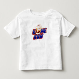 Camiseta Infantil Corrida de baseball em casa