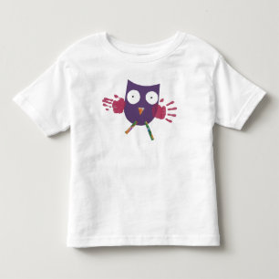 Camiseta Infantil Coruja acessível - criança
