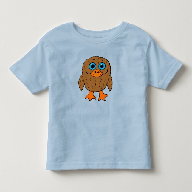 Camiseta Infantil Coruja de desenho animado (Frente)