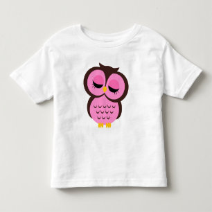 Camiseta Infantil Coruja Rosa