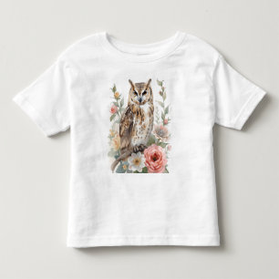 Camiseta Infantil Coruja sussurrante da floresta