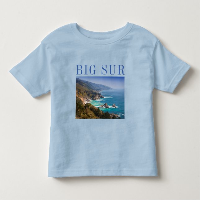 Camiseta Infantil Costa da Califórnia do Grande Sur (Frente)