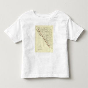 Camiseta Infantil Costa de Califórnia que mostra a falha de San