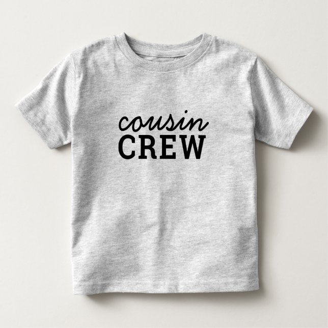 Camiseta Infantil Cousin Crew | Legal Correspondência Trendy Na moda (Frente)