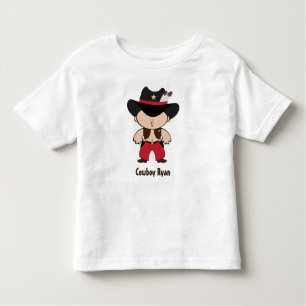 Camiseta Infantil Cowboy com chapéu de xerife T-Shirt