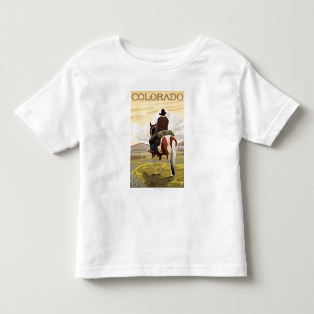Camiseta Infantil Cowboy (View from Back)Colorado (Frente)