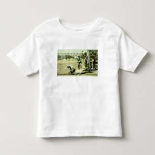 Camiseta Infantil Cowboys americanos branding um vitelo, c.1900 (fot