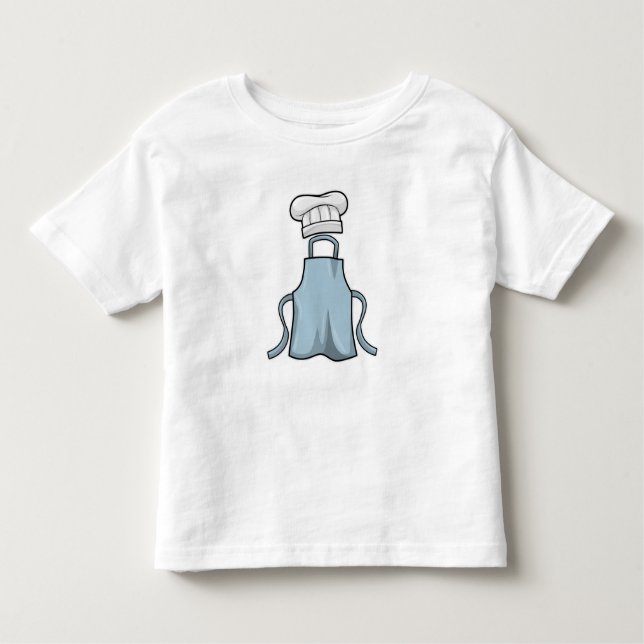 Camiseta Infantil Cozinhar avental e Cozinhar (Frente)