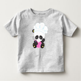 Camiseta Infantil Cozinhar Panda, Baking Panda, Cute Panda, Whisk