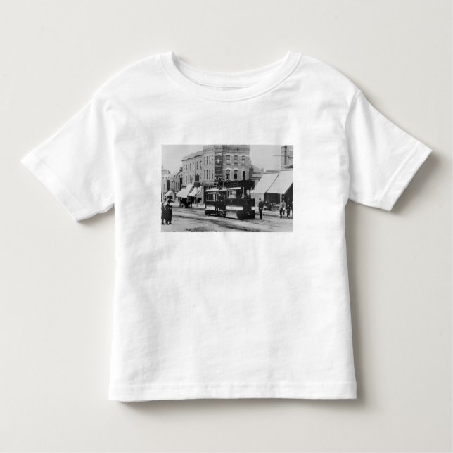 Camiseta Infantil Cozinhe o bonde em Londres norte nos 1880s (Frente)