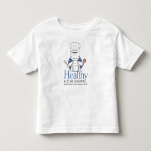 Camiseta Infantil Cozinheiro saudável - deixe-nos mover a campanha