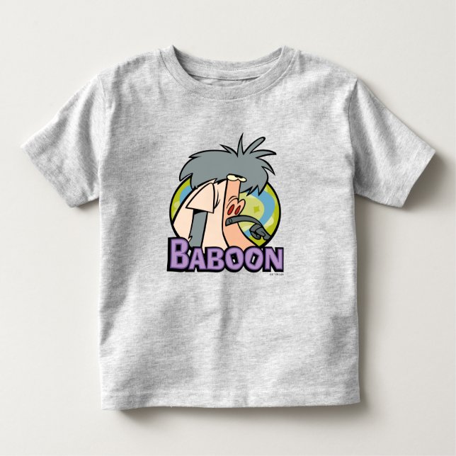 Camiseta Infantil Crachá de Caráter Baboon I.R. (Frente)