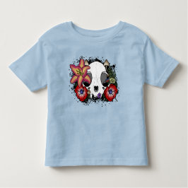 Camiseta Infantil Crânio de Doom e Bloom Cat