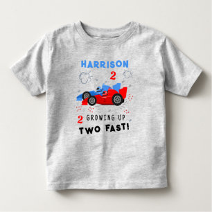 Camiseta Infantil Crescendo Dois Carros De Corrida Rápida Para Crian