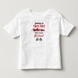 Camiseta Infantil Crescendo Dois Rápidos segundos aniversários De Ca