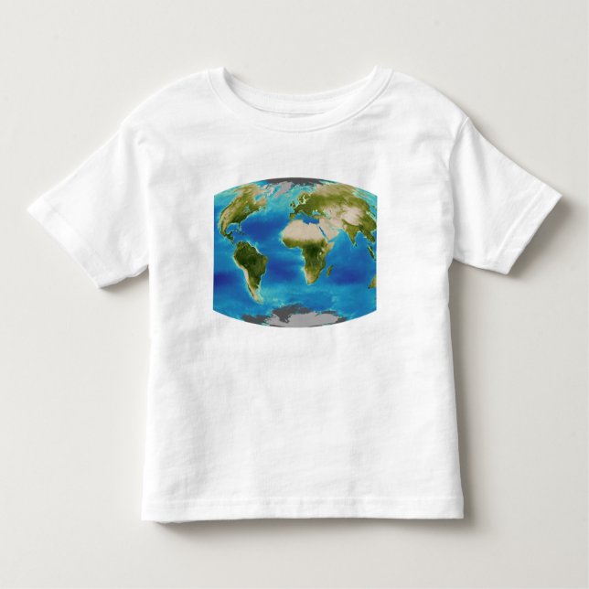 Camiseta Infantil Crescimento médio das plantas da Terra (Frente)