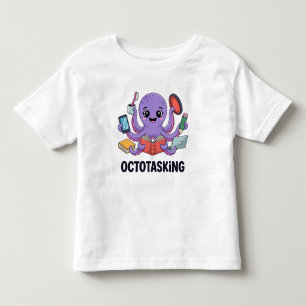 Camiseta Infantil Criação de Octotasking no Modo Multitarefa