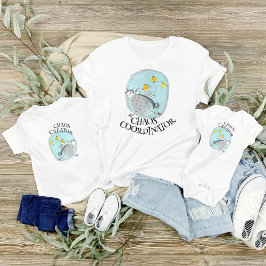 Camiseta Infantil Criador de caos, Mamãe e eu, frango e Pintinhos