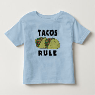 Camiseta Infantil Criança da regra do Tacos