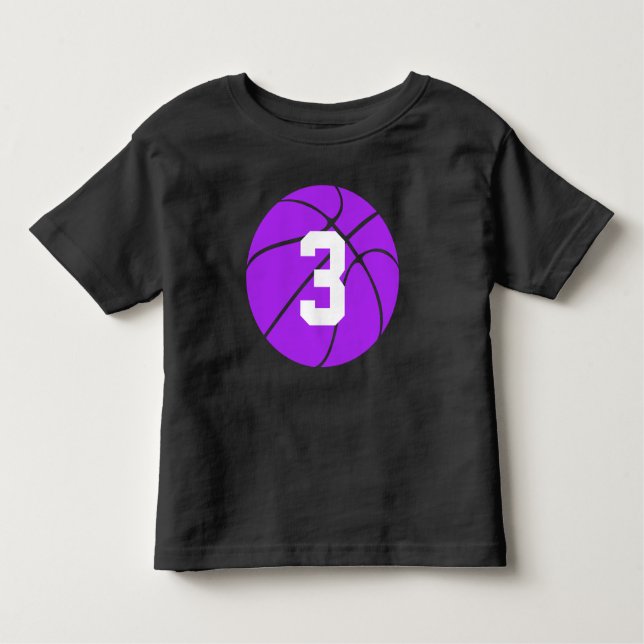 Camiseta Infantil Criança de Basquete Puro Personalizada de Jersey N (Frente)