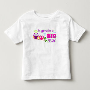 Camiseta Infantil Criança de irmã mais velha!