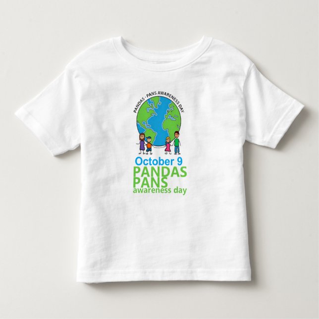 Camiseta Infantil Criança do t-shirt do dia da consciência de (Frente)