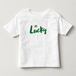 Camiseta Infantil Criança do t-shirt do dia de St Patrick afortunado