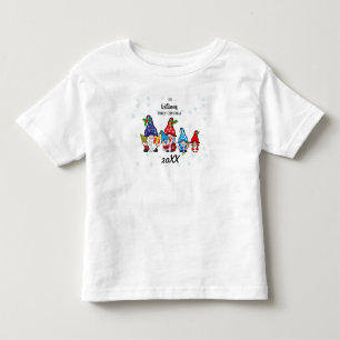Camiseta Infantil Criança dos Gnomos da Família Toddler Personalizad