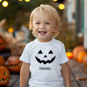 Camiseta Infantil Criança Feral de Alguém Roupa de Halloween Persona