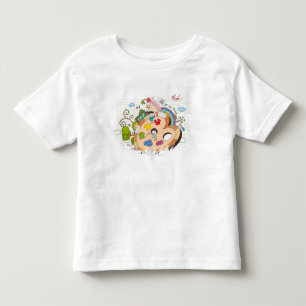 Camiseta Infantil Crianças com pincéis