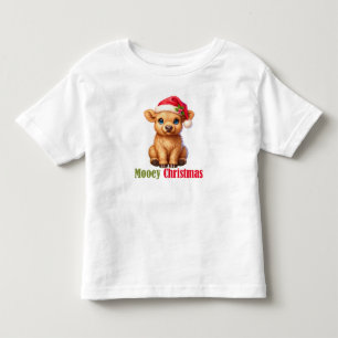 Camiseta Infantil Crianças de Natal da Mooey Cow