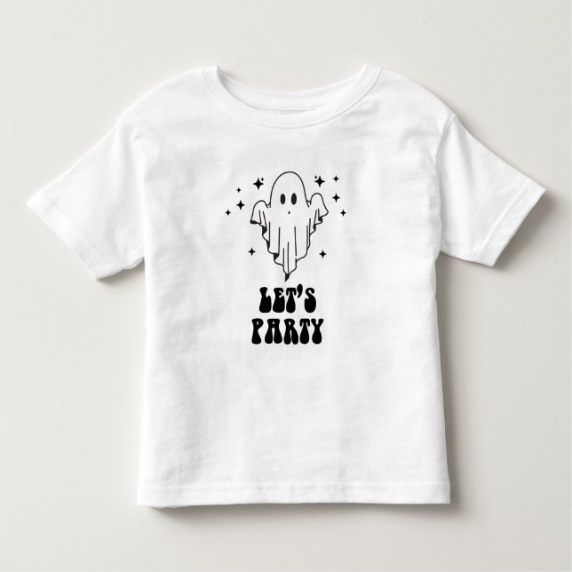 Camiseta Infantil Crianças de Vamos de Dia das Bruxas Spooky (Frente)