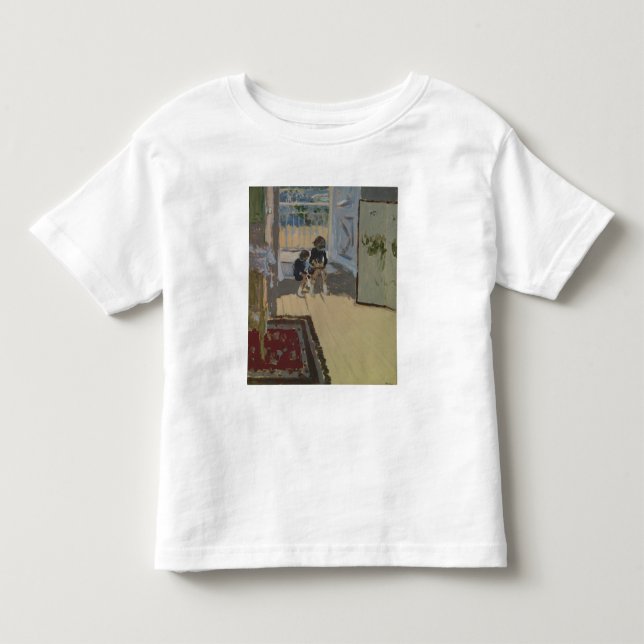 Camiseta Infantil Crianças em uma sala, 1893 (Frente)
