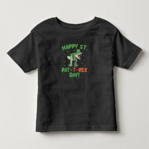 Camiseta Infantil Crianças Felizes Dia de São Patrício Trex Dia dos