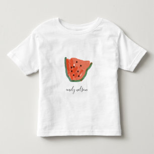 Camiseta Infantil Crianças Modernas Desenharam Fruta Vermelha De Me