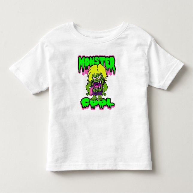 Camiseta Infantil Crianças Monstro Legal (Frente)