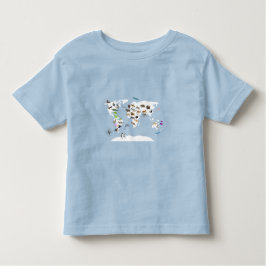 Camiseta Infantil Crianças - O Mundo dos Animais