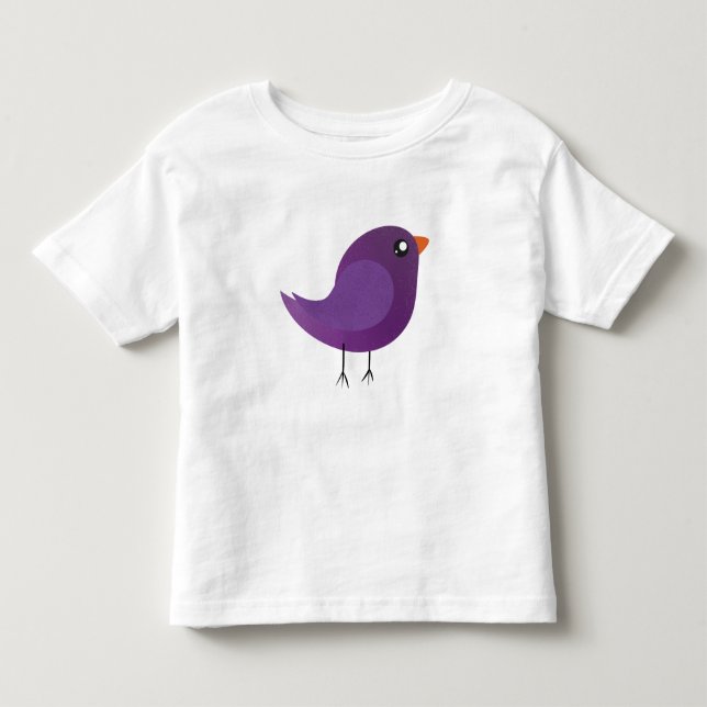 Camiseta Infantil Crianças, passarinho fofo (Frente)