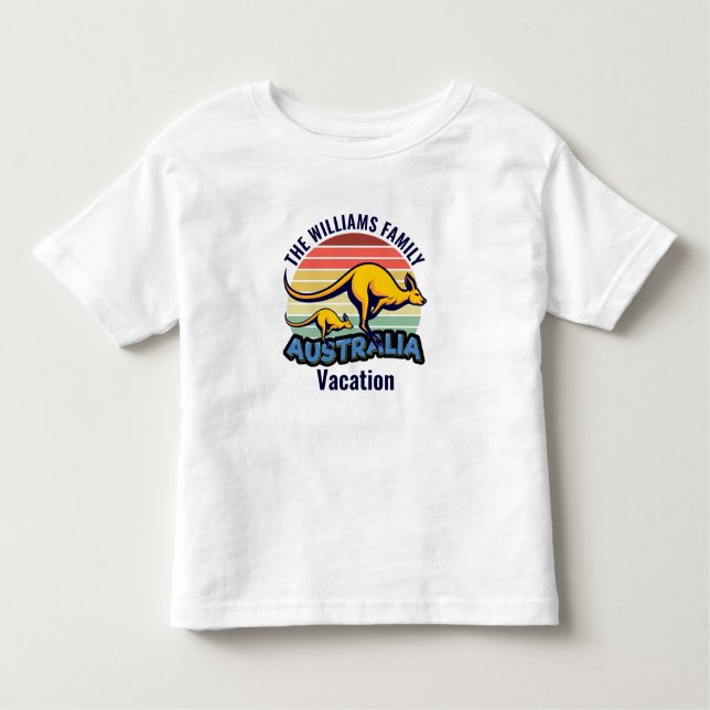 Camiseta Infantil Crianças Personalizadas Da Corte Trip Cute Kangaro (Frente)
